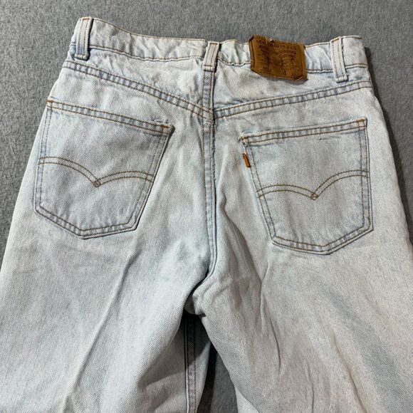Levis Jeans Mens 560 Student 28x30 Blue Denim VTG Light Wash Baggy Distressed - Picture 16 of 16